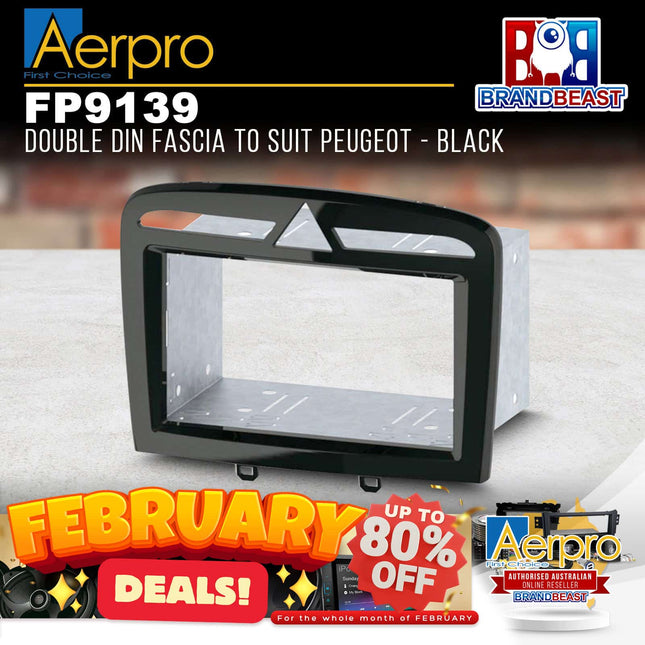 Aerpro FP9139 Double DIN Facia Kit to Suit Peugeot 308/RCZ