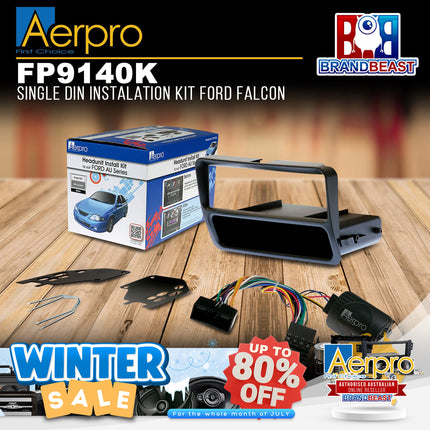 Aerpro FP9140K Single DIN Install Kit to Suit Ford Falcon AU Series 2/3