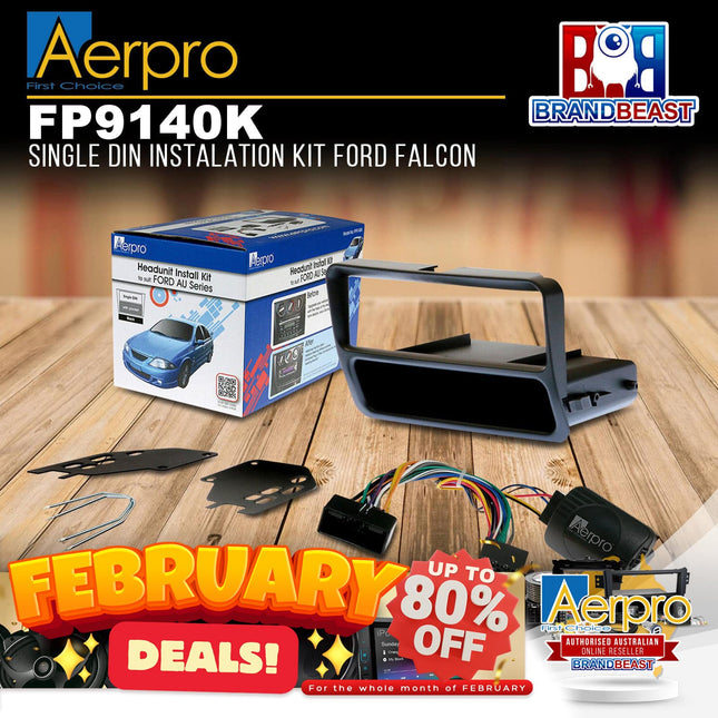 Aerpro FP9140K Single DIN Install Kit to Suit Ford Falcon AU Series 2/3