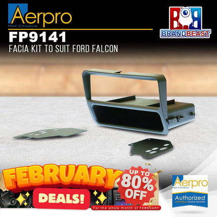 Aerpro FP9141 Single DIN Facia Kit Ford Falcon AU S1/2/3