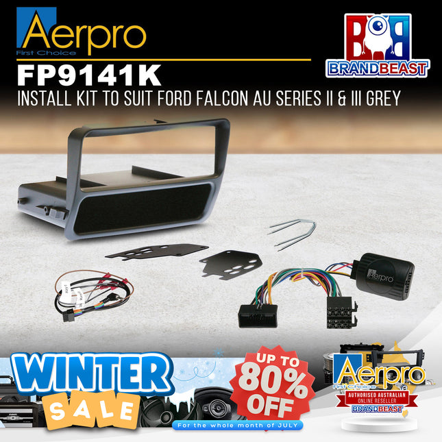 Aerpro FP9141K Single DIN Install Kit Suit Ford Falcon AU Series 2/3