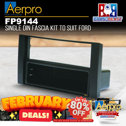 Aerpro FP9144 Single DIN Facia Kit Ford Fiesta/Kuga/Transit