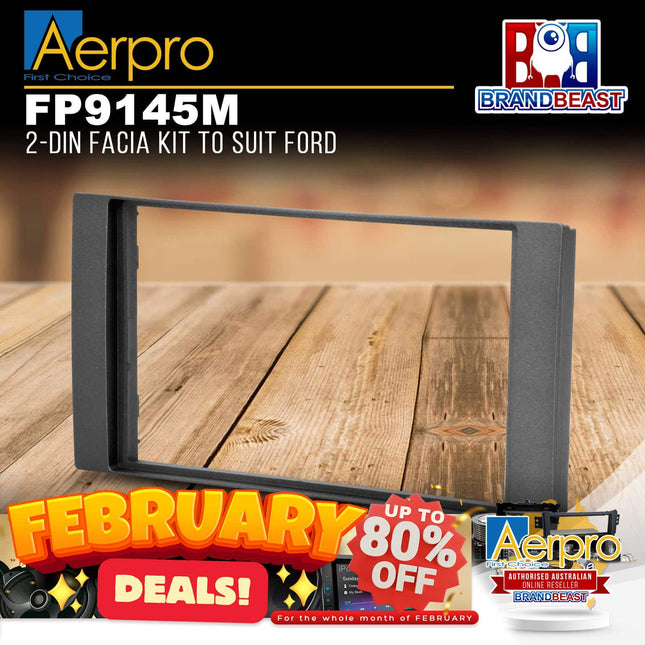 Aerpro FP9145M Double DIN Facia Kit to Suit Ford Fiesta/Kuga/Transit