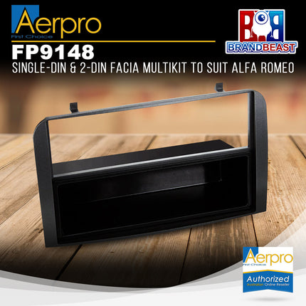 Aerpro FP9148 Single DIN/2-DIN Facia Kit to Suit Alfa Romeo 147/GT