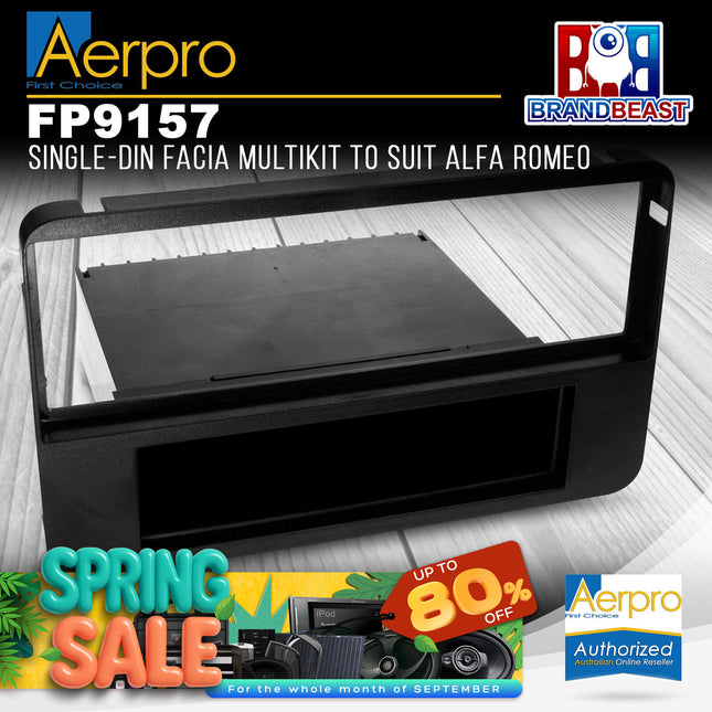 Aerpro FP9157 Single DIN Facia Kit to Suit Alfa Romeo 159/Spider/Brera
