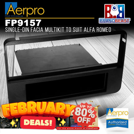 Aerpro FP9157 Single DIN Facia Kit to Suit Alfa Romeo 159/Spider/Brera