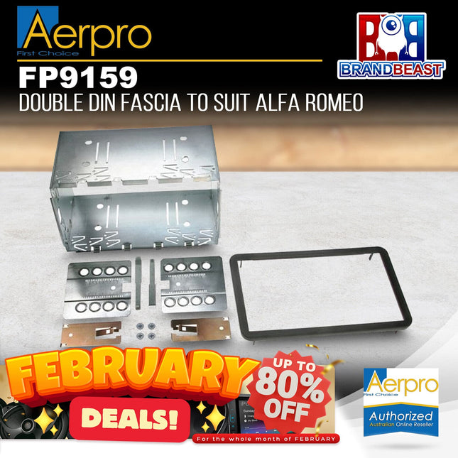 Aerpro FP9159 Double DIN Facia Kit to Suit Alfa Romeo 159/Spider/Brera