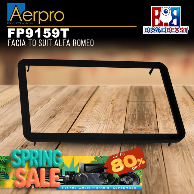 Aerpro FP9159T Double DIN Facia Kit to Suit Alfa Romeo 159/Spider/Brera