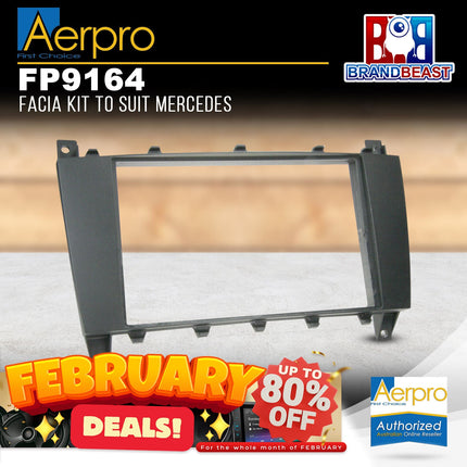 Aerpro FP9164 Double DIN Facia Kit to Suit Mercedes Vehicles