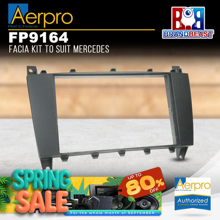 Aerpro FP9164 Double DIN Facia Kit to Suit Mercedes Vehicles