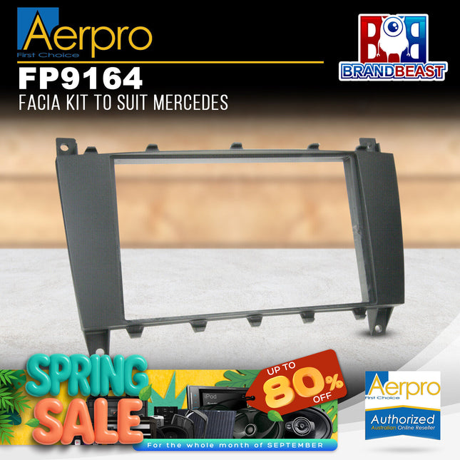 Aerpro FP9164 Double DIN Facia Kit to Suit Mercedes Vehicles