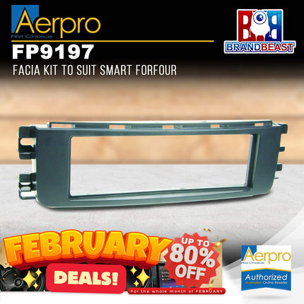 Aerpro FP9197 Single DIN Facia Kit to Suit Smart Forfour