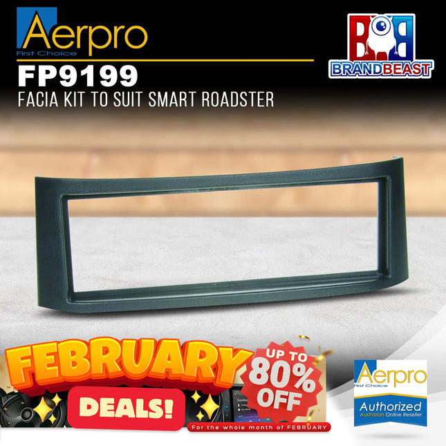 Aerpro FP9199 Single DIN Facia Kit Suit Smart Roadster 2003 - 2005