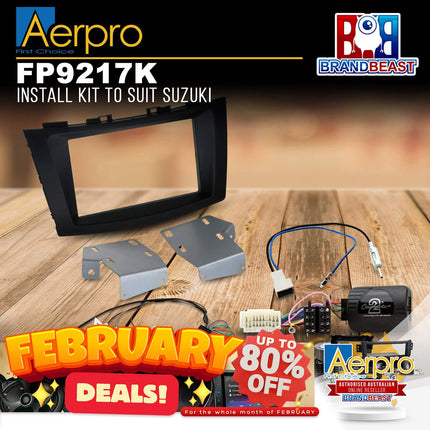 Aerpro FP9217K Double DIN Black Headunit Install Kit To Suit Suzuki Swift FZ