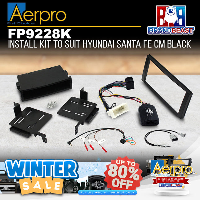 Aerpro FP9228K Single DIN/2-DIN Install Kit to Suit Hyundai Santa Fe CM