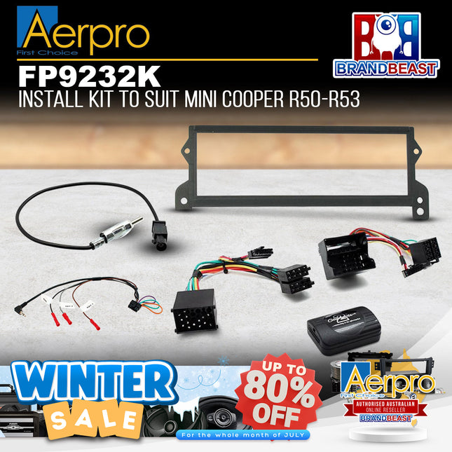 Aerpro FP9232K Single DIN Install Kit to Suit Mini Cooper R50-R53