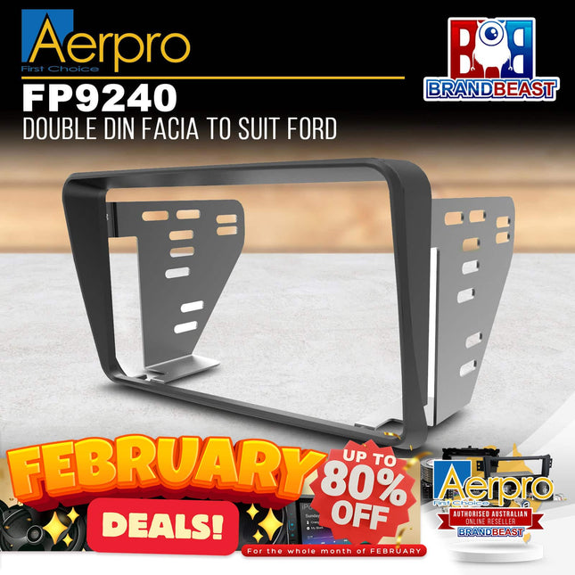 Aerpro FP9240 Double DIN Facia Kit to Suit Ford Falcon AU S1/2/3