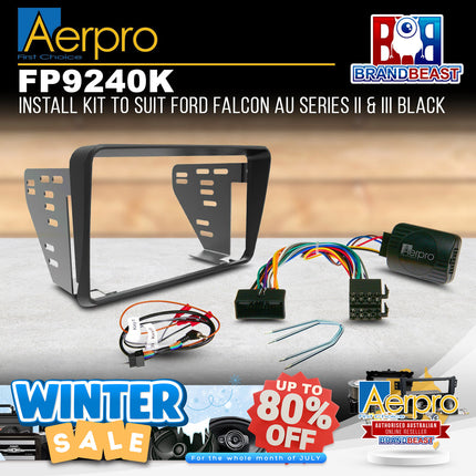 Aerpro FP9240K Double DIN Install Kit to Suit Ford Falcon AU Series 2/3