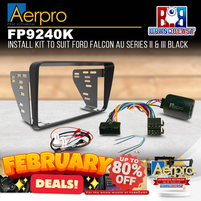 Aerpro FP9240K Double DIN Install Kit to Suit Ford Falcon AU Series 2/3