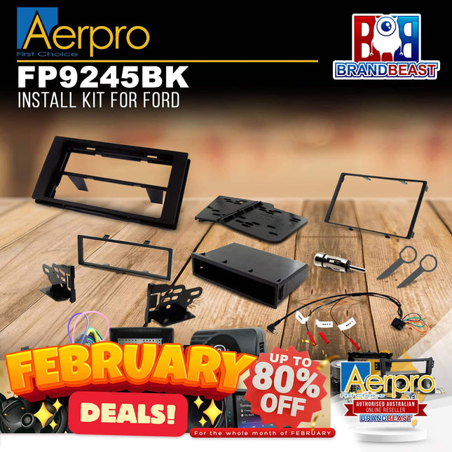 Aerpro FP9245BK Single/Double DIN Install Kit Suit Ford Fiesta/Focus