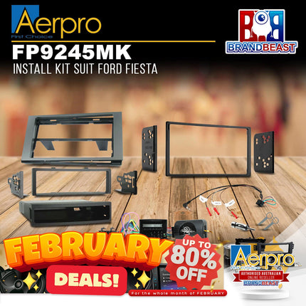 Aerpro FP9245MK Single/Double DIN Install Kit Suit Ford Fiesta/Focus 2005 - 2008