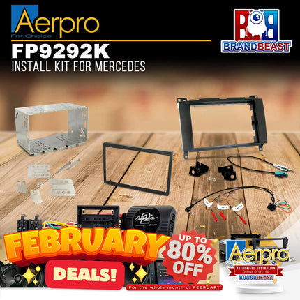 Aerpro FP9292K Double DIN Install Kit Suit Various Mercedes Vehicles