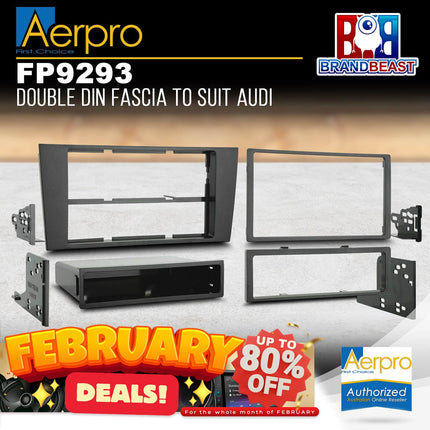 Aerpro FP9293 Single/Double DIN Facia Kit to Suit Audi Allroad C5