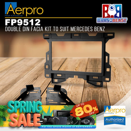 Aerpro FP9512 Double DIN Facia Kit to Suit Mercedes Sprinter - Matte Black