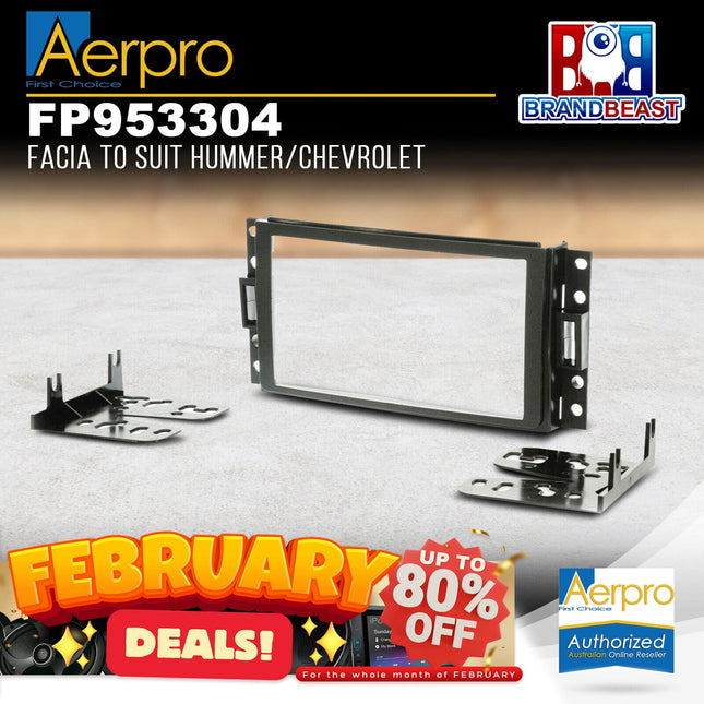 Aerpro FP953304 Double DIN Facia Kit Suit Hummer H3 & Chevrolet Corvette