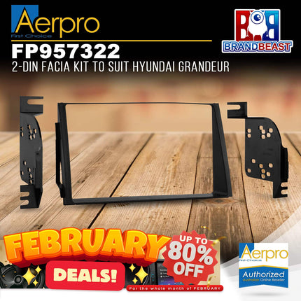 Aerpro FP957322 2-DIN Facia Kit to Suit Hyundai Grandeur