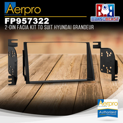 Aerpro FP957322 2-DIN Facia Kit to Suit Hyundai Grandeur