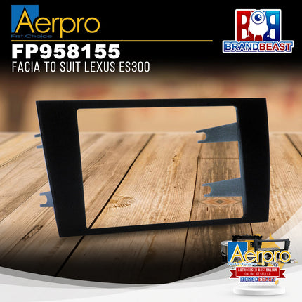 Aerpro FP958155 Double DIN Matte Black Facia Kit Suit Lexus ES300 1997 - 2000