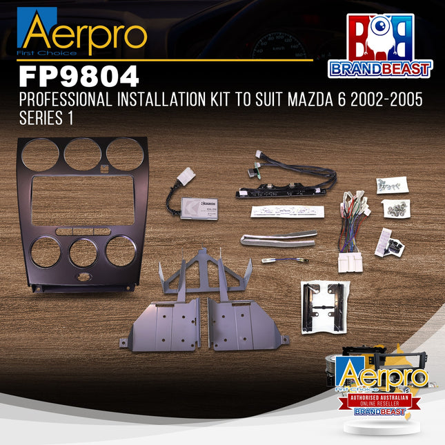 Aerpro FP9804 Kanatechs Professional Install Kit Suit Mazda 6 2002 - 2008