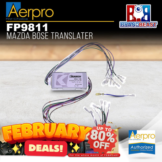 Aerpro FP9811 Translater Bose Sound Systems Suit Mazda Various Vehicles