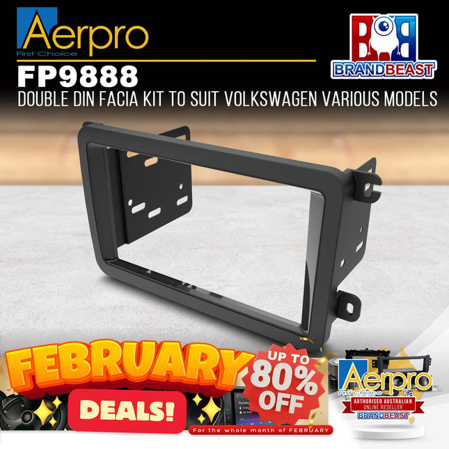 Aerpro FP9888 Double DIN Facia Kit to Suit Volkswagen Various Models