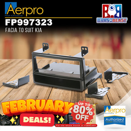 Aerpro FP997323 Single DIN Black Facia Kit Suit Kia Various Models