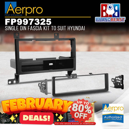 Aerpro FP997325 Single DIN & Pocket Facia Suit Hyundai Santa Fe CM 2006 - 2012