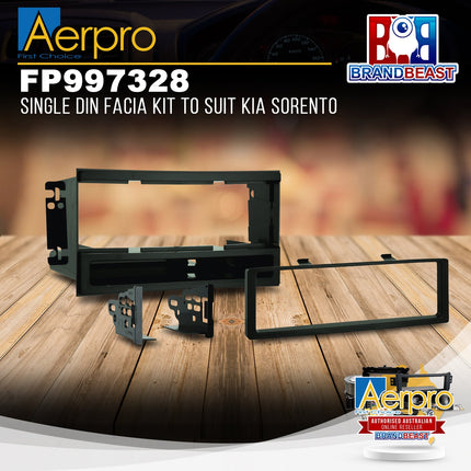 Aerpro FP997328 Single DIN Black Facia Kit Suit Kia Sorento BL 2007 - 2008