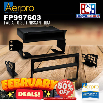 Aerpro FP997603 Single/Double DIN Facia Kit Suit Nissan Tiida CII 2006 - 2013