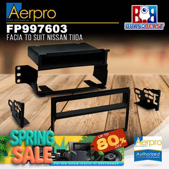 Aerpro FP997603 Single/Double DIN Facia Kit Suit Nissan Tiida CII 2006 - 2013