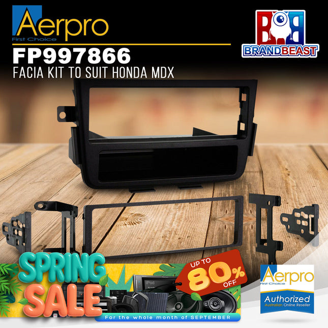 Aerpro FP997866 Single DIN Black Facia Kit Suit Honda MDX 2001 - 2006