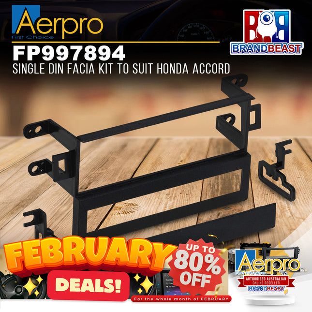 Aerpro FP997894 Black Facia Kit Suit Honda Accord 1999 - 2002