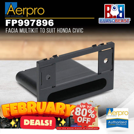 Aerpro FP997896 Single DIN & Pocket Facia Multikit Suit Honda Civic/CR-V