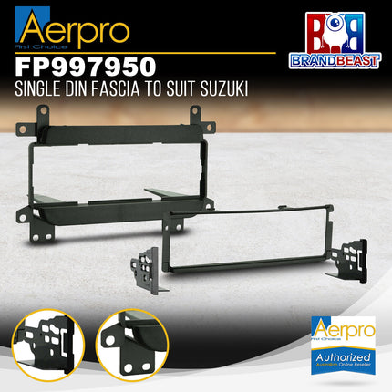 Aerpro FP997950 Single DIN Black Facia Kit Suit Suzuki Grand Vitara 2002 - 2004