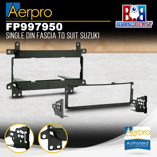 Aerpro FP997950 Single DIN Black Facia Kit Suit Suzuki Grand Vitara 2002 - 2004