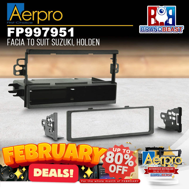 Aerpro FP997951 Single DIN Facia Kit Suit Suzuki/Holden/Daewoo Various Models