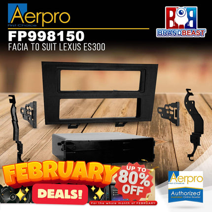 Aerpro FP998150 Single DIN Matte Black Facia Kit Suit Lexus ES300 1992 - 1996