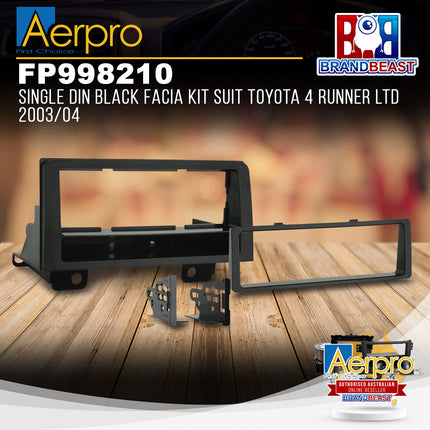 Aerpro FP998210 Single DIN Black Facia Kit Toyota 4Runner Limited 2003 - 2004