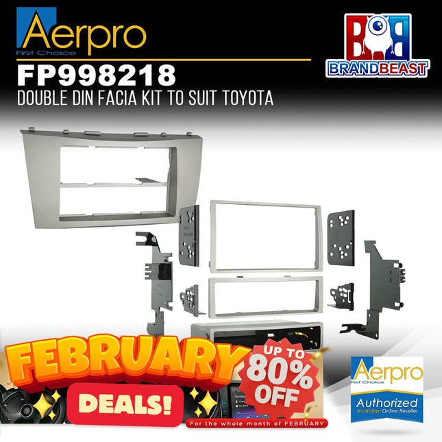 Aerpro FP998218 Single/Double DIN Facia Kit Suit Toyota Camry/Aurion 2006 - 2011