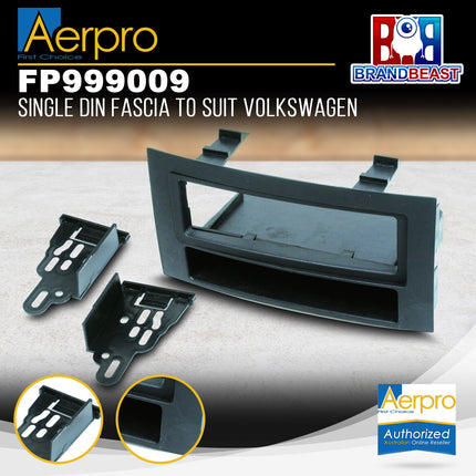 Aerpro FP999009 Single DIN Black Facia Kit Suit Volkswagen Touareg 2004 - 2010